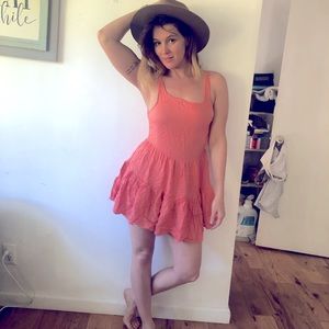 CLOSET CLOSING! 👗 peach/coral Roxy babydoll dress